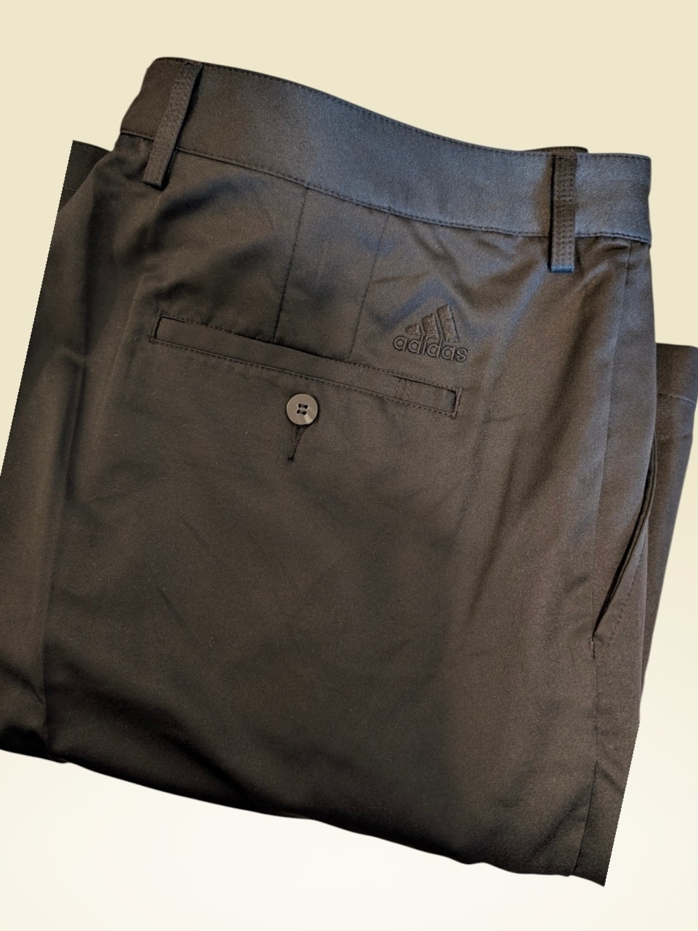 adidas Black Golf/Performance Shorts with Subtle Logo